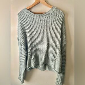 Pink Republic Pastel Green Ribbed Sweater